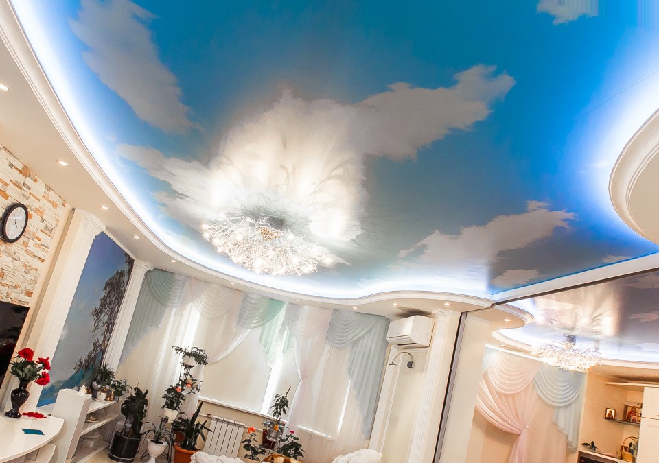 Заказать потолок с фотопечатью в г. Шиханы